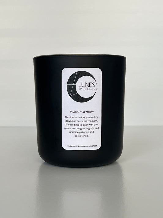 Taurus New Moon Candle